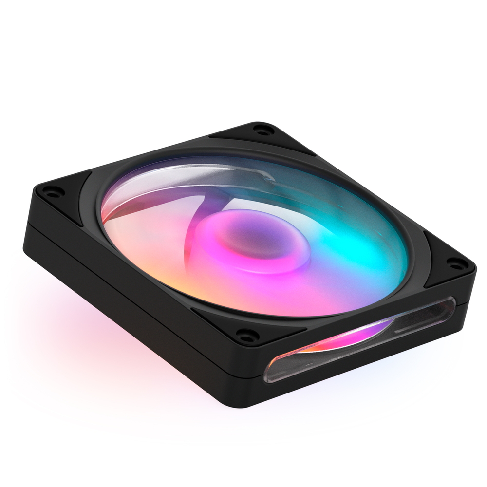 効率性や静音性を高めた、透明感あふれるRGBケースファン「F RGB V2